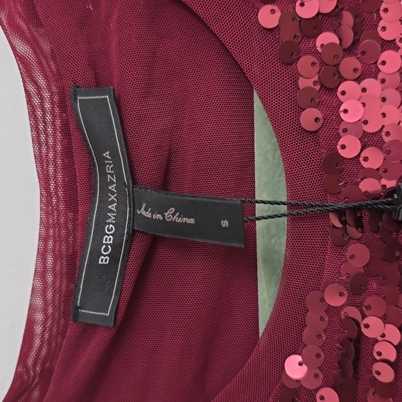 BCBGMAXAZRIA / Revolve Marta Sequin Dress in Port Combo - Picture 5 of 13